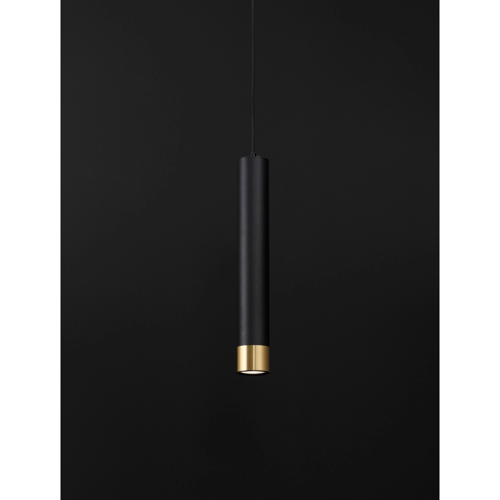 Suspension design Picto 40cm noir avec or Lyora 5212017430380