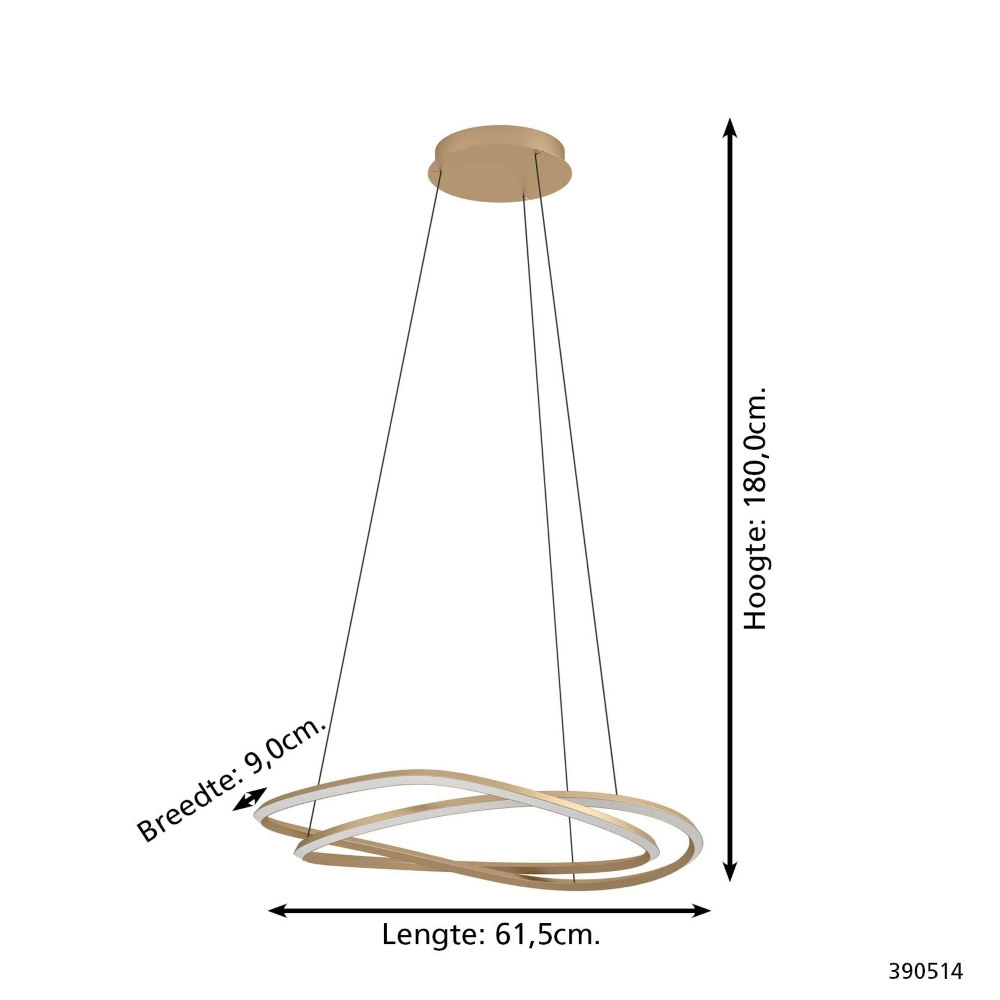 Design pendant lamp Guntin adjustable bronze Stars of Light 9008606357796