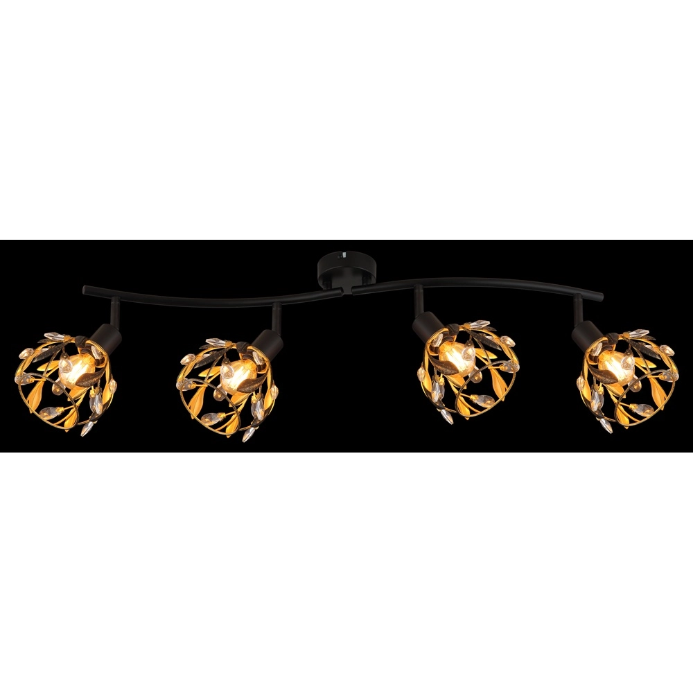 Lampe de plafond de campagne Mika Noir Globo 9007371528295
