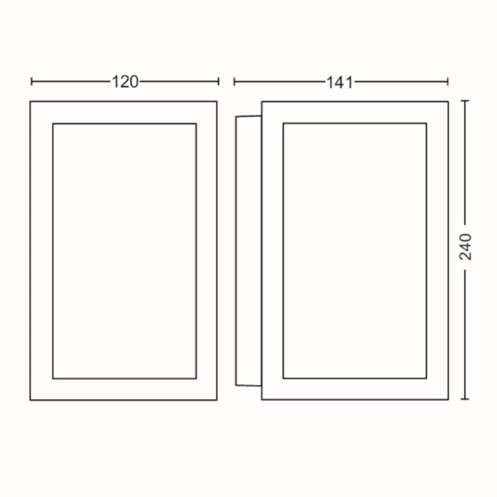 Applique carrée Hue Impress 24 volts noir Philips 8718696174333