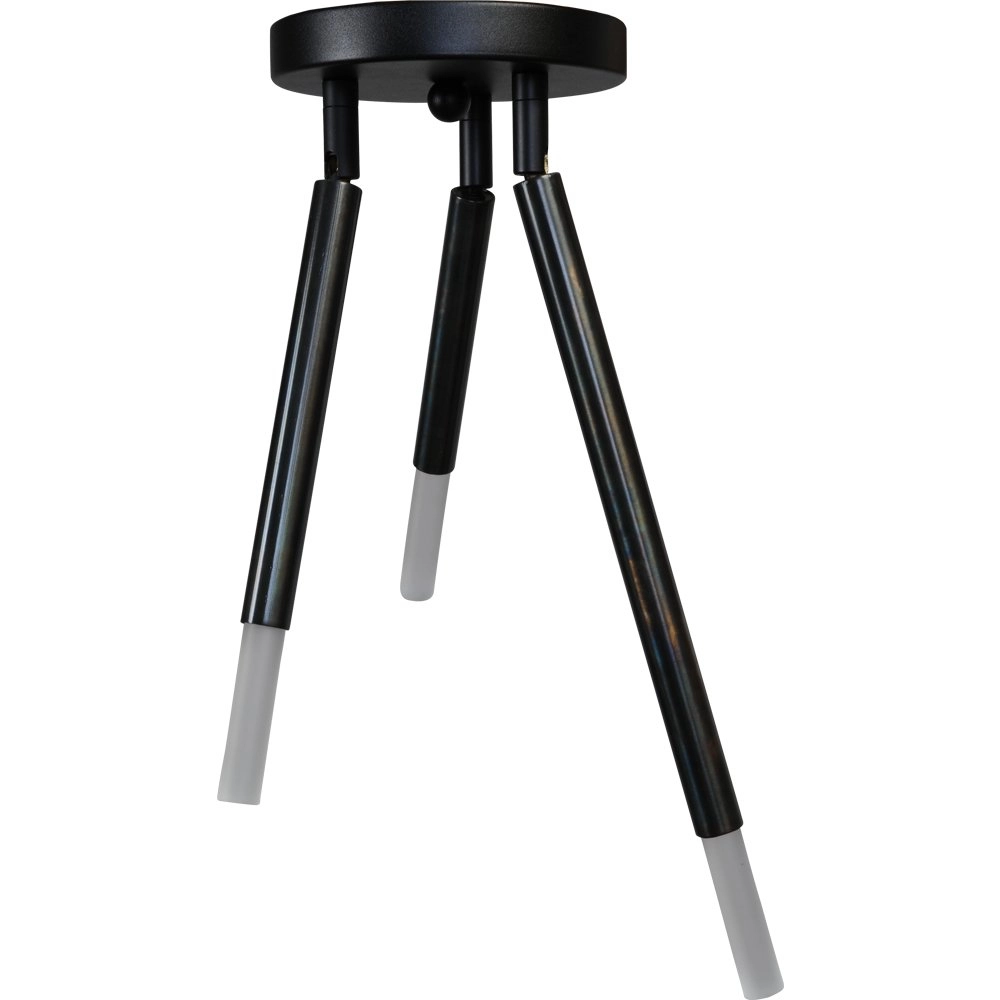 Plafonnier noir Flute avec 3 bras réglables Masterlight 8718121209937