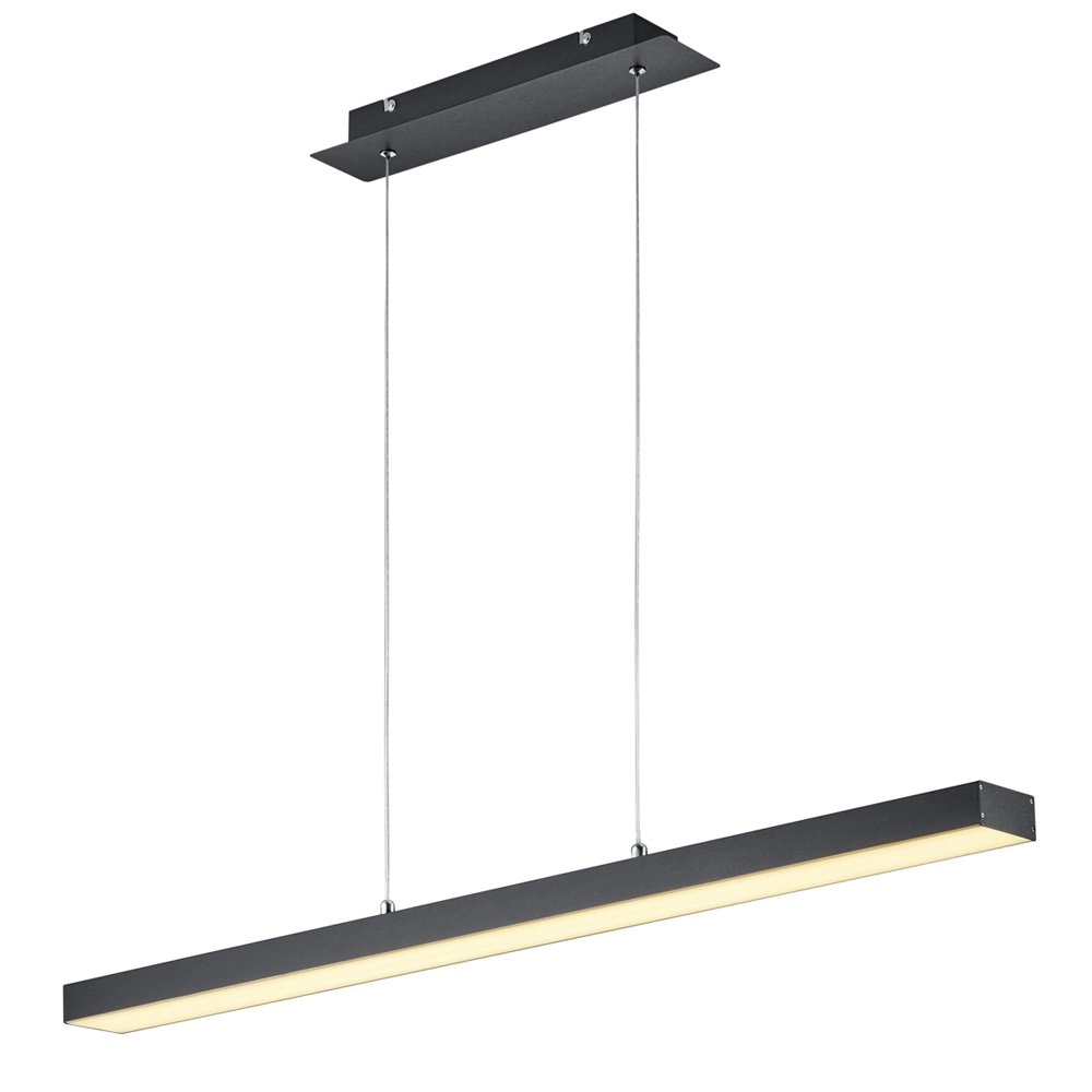 Lampe à suspension Agano 100 cm noir Trio 4017807391381