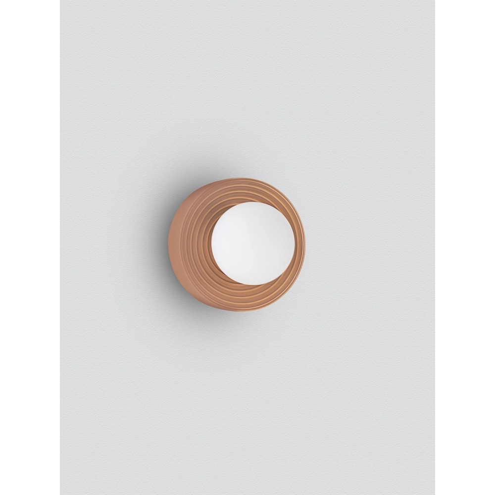 Applique murale Orbique caramel Ø 16cm Lyora 5212017483935