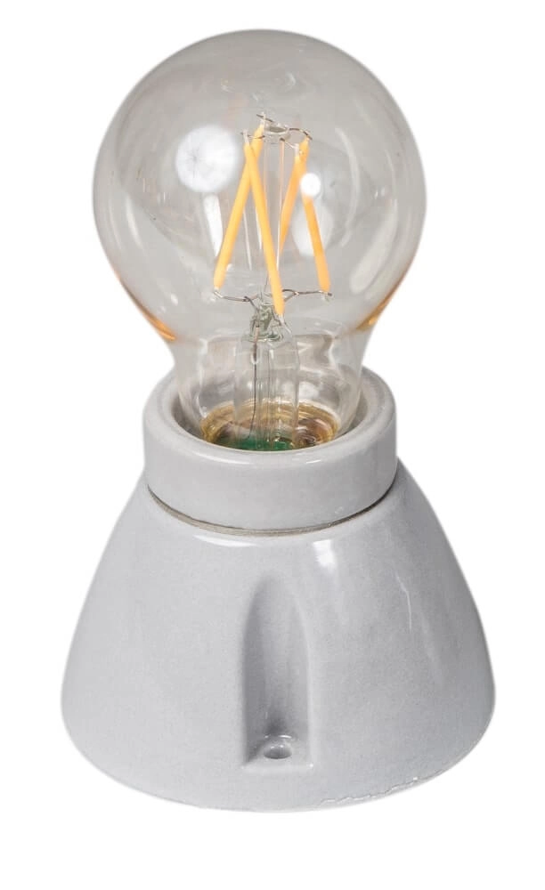 Plafonnier en porcelaine Vintage Straight gris