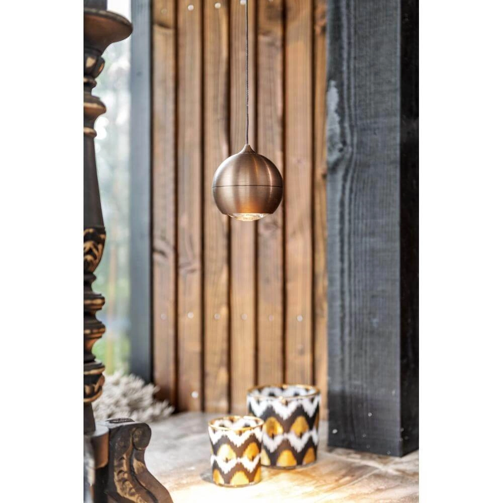 Ampoule de suspension Miami bronze Ø 10cm Artdelight 8720701102125