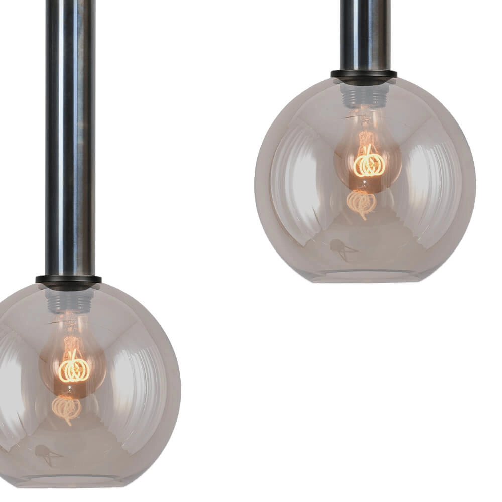 Lampe suspendue Bella 2 Huile tachetée avec verre doré Masterlight 8718121344478