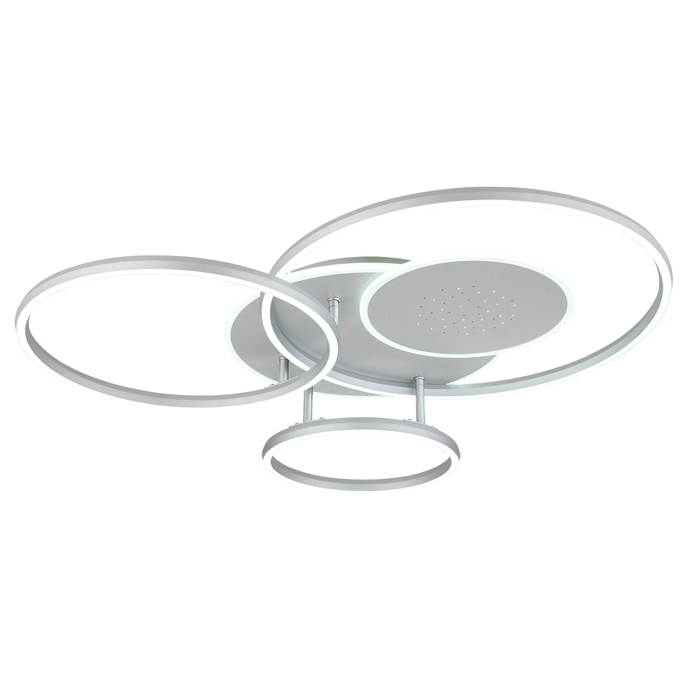 Lampe de plafond moderne Johnson Gris argenté 80,7 cm Globo 9007371583553