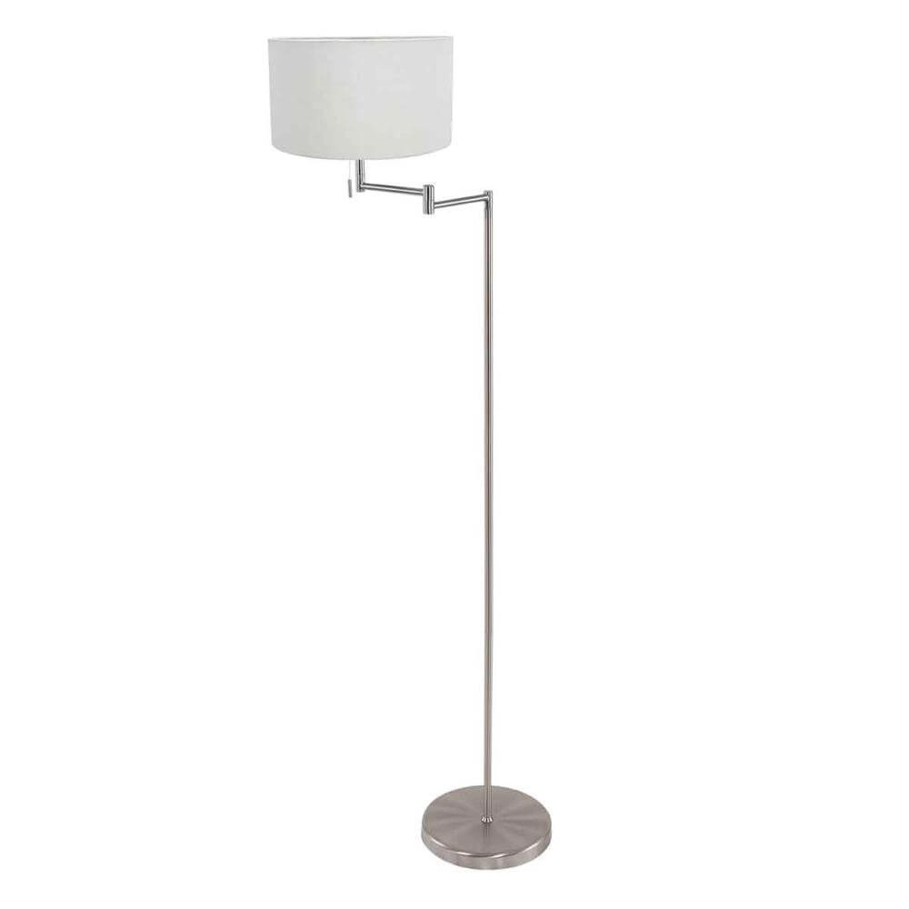 Lampadaire Bella Métal avec abat-jour blanc Steinhauer 8712746174526