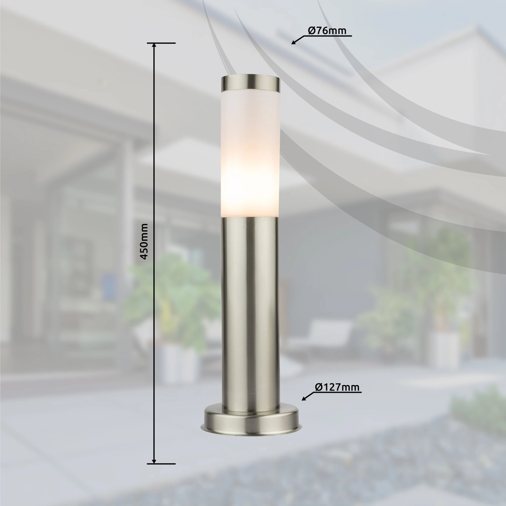 Lampe de jardin Boston anthracite avec du blanc Globo 9007371404575