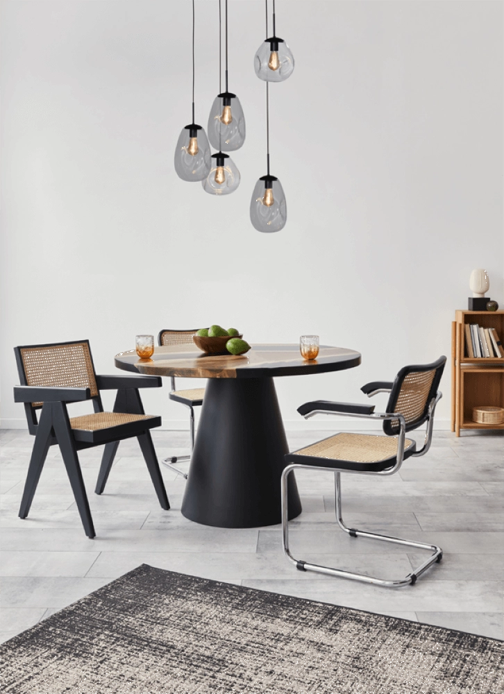 Lampe suspendue Vide Lava 5x verre transparent Masterlight 8718121286495