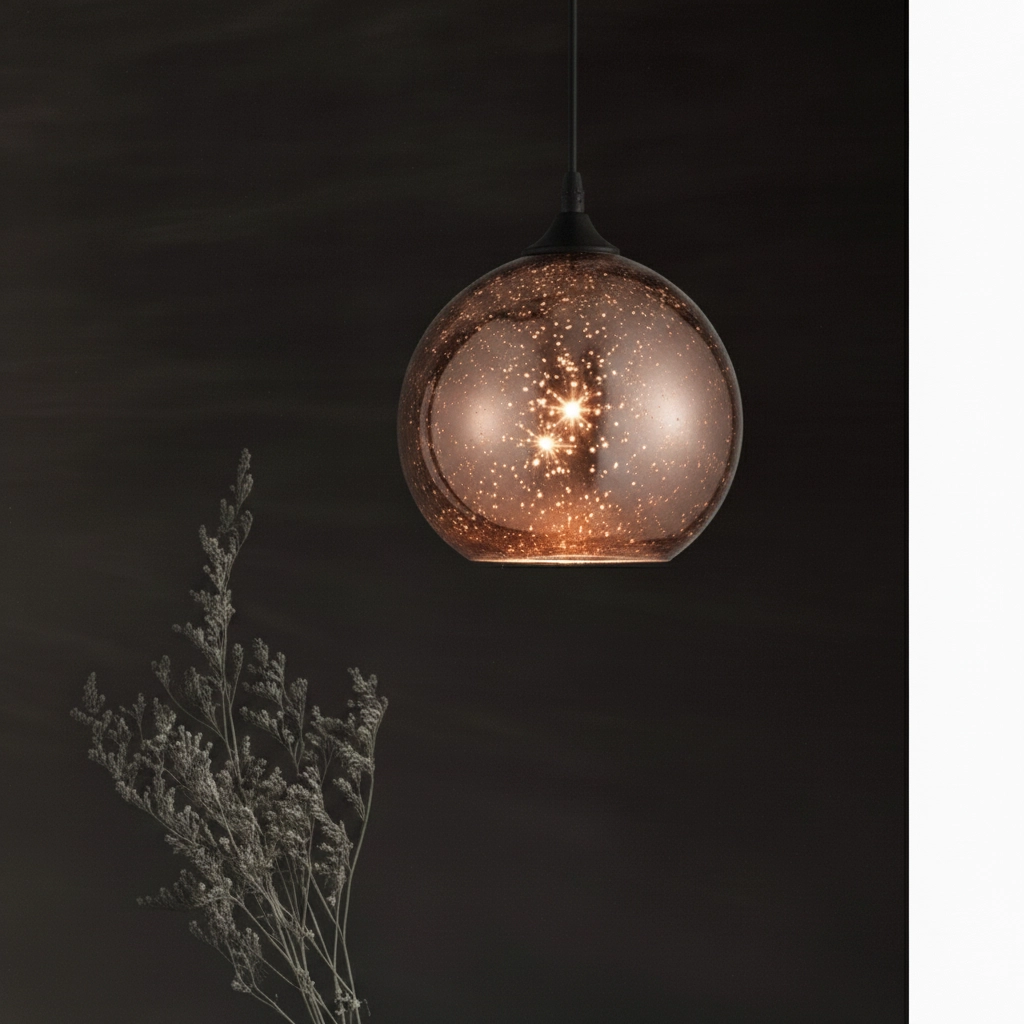 Suspension Blaze Verre en cuivre simple