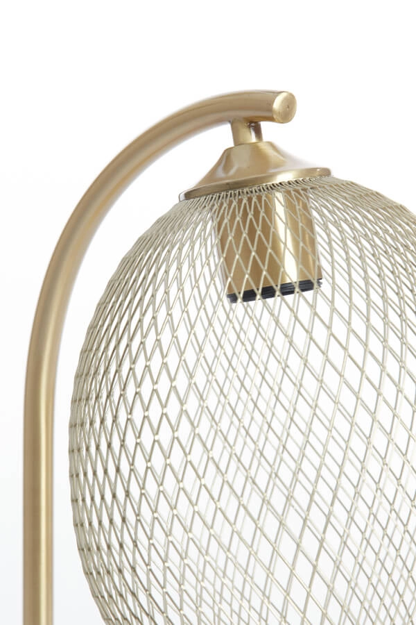 Lampe de table dorée Moroc Ø 20cm Light & Living 8717807686420