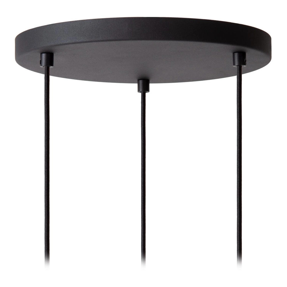 Lampe pendante à 3 lampes Lambres Noir Lucide 5411212452900