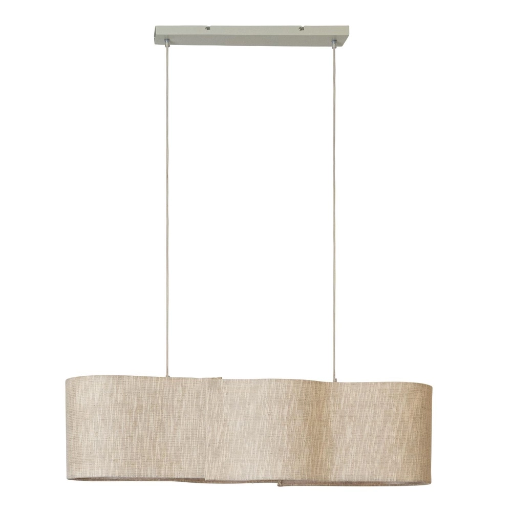 Lampe suspendue organique Chantal Beige 4 clairs