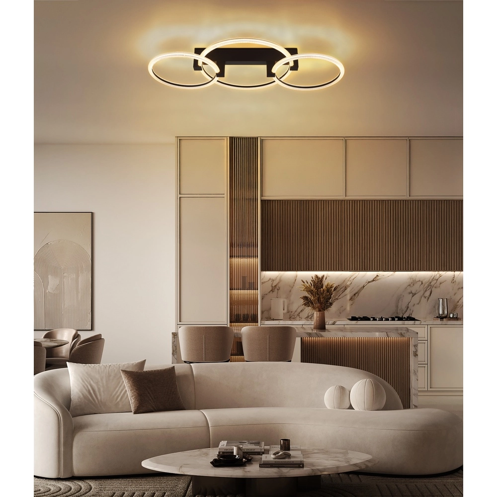 Lampe de plafond Fletcher Noir de conception Globo 9007371592289