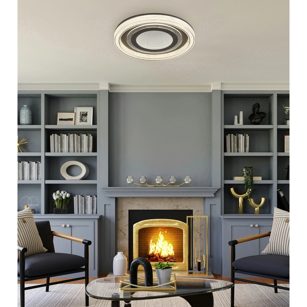 Lampe de plafond Alsuna anthracite à effet unique Globo 9007371518340