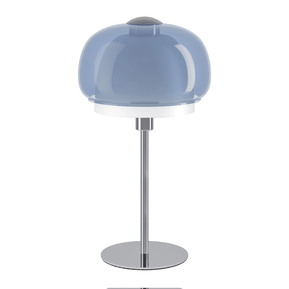 Lampe de table de conception Belomontejo Chrome avec bleu Eglo 9008606405114