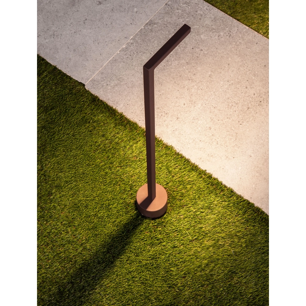 Lampe de jardin élégante Pipe Brun rouille 64.5cm Lyora 5212017465559