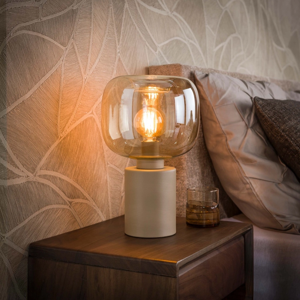 Conception des lampes de table Serene brun sable