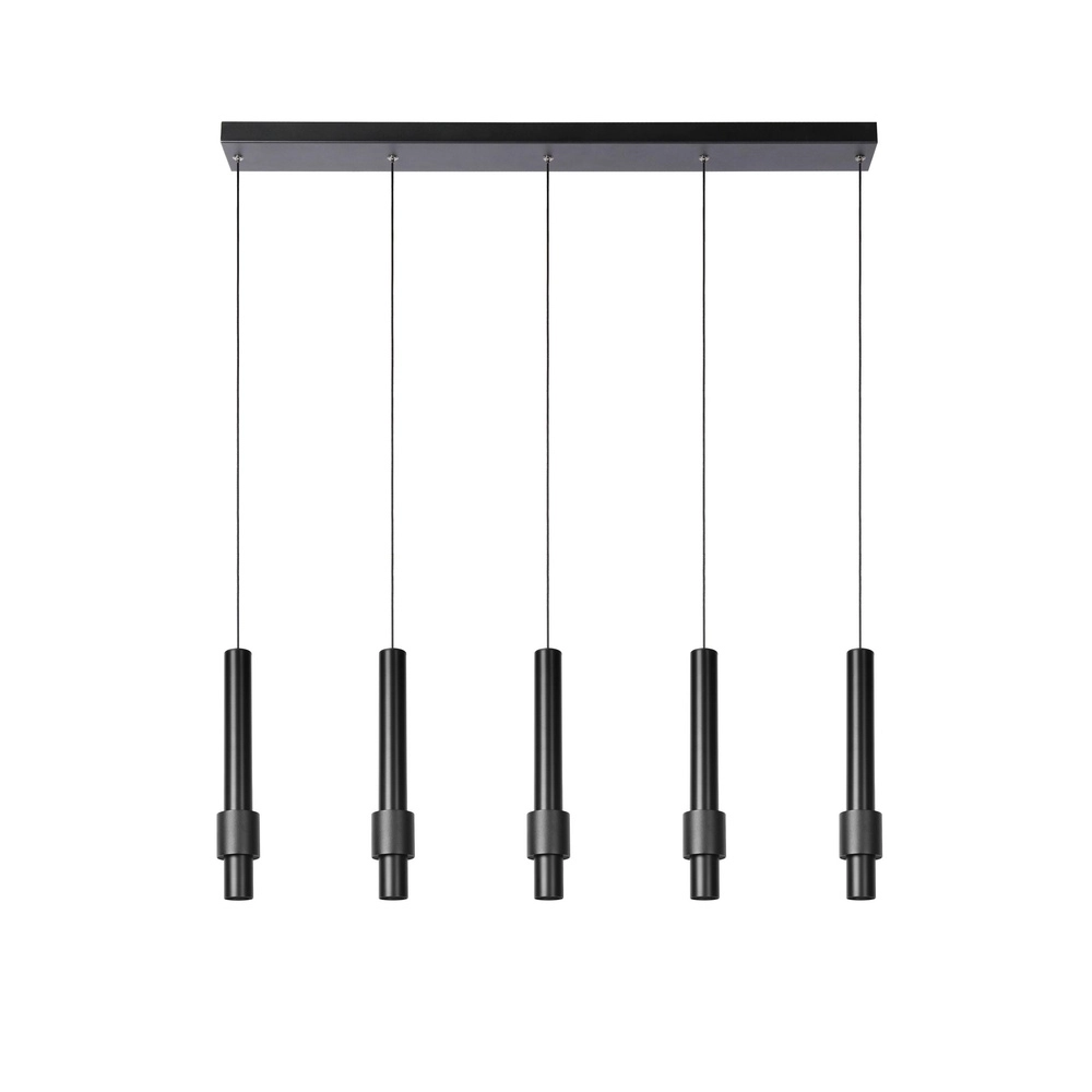 Lampe suspendue élégante Margary Noir à 5 lumières