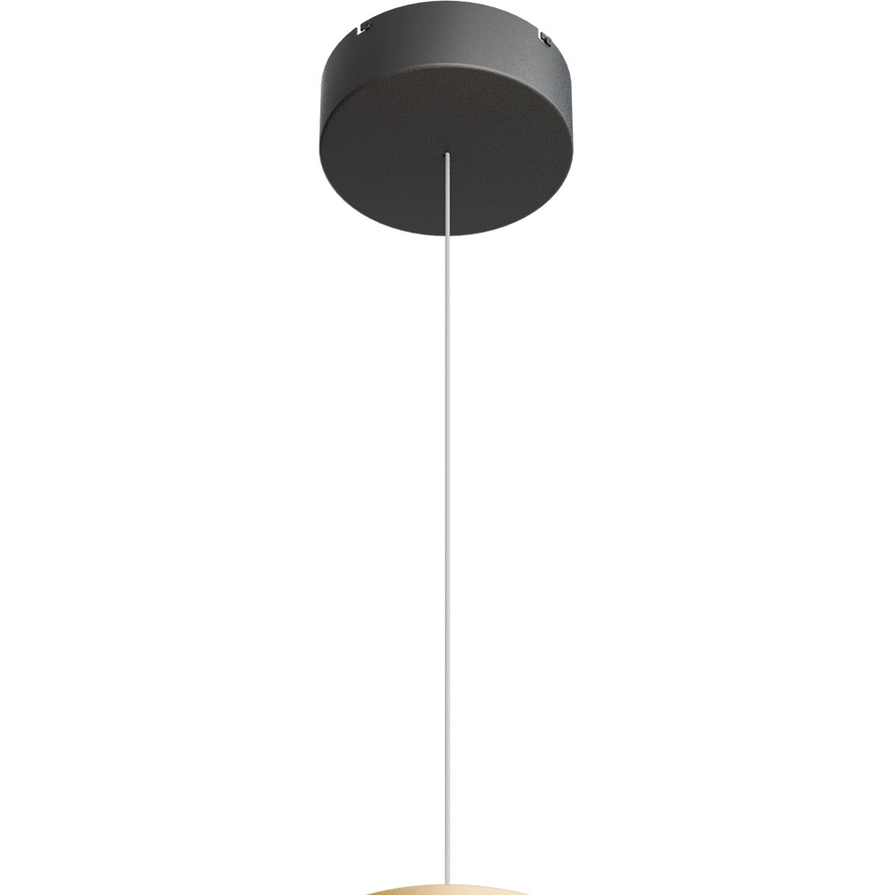 Lampe suspendue Ceppo noir avec or Ø 45cm avec lumière montante Masterlight 8718121389639