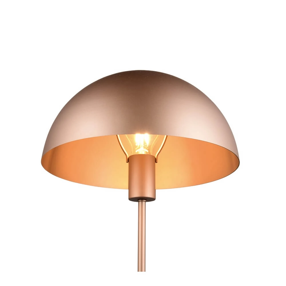 Lampe de table design Nola brun café Ø 30cm Trio 4017807633948