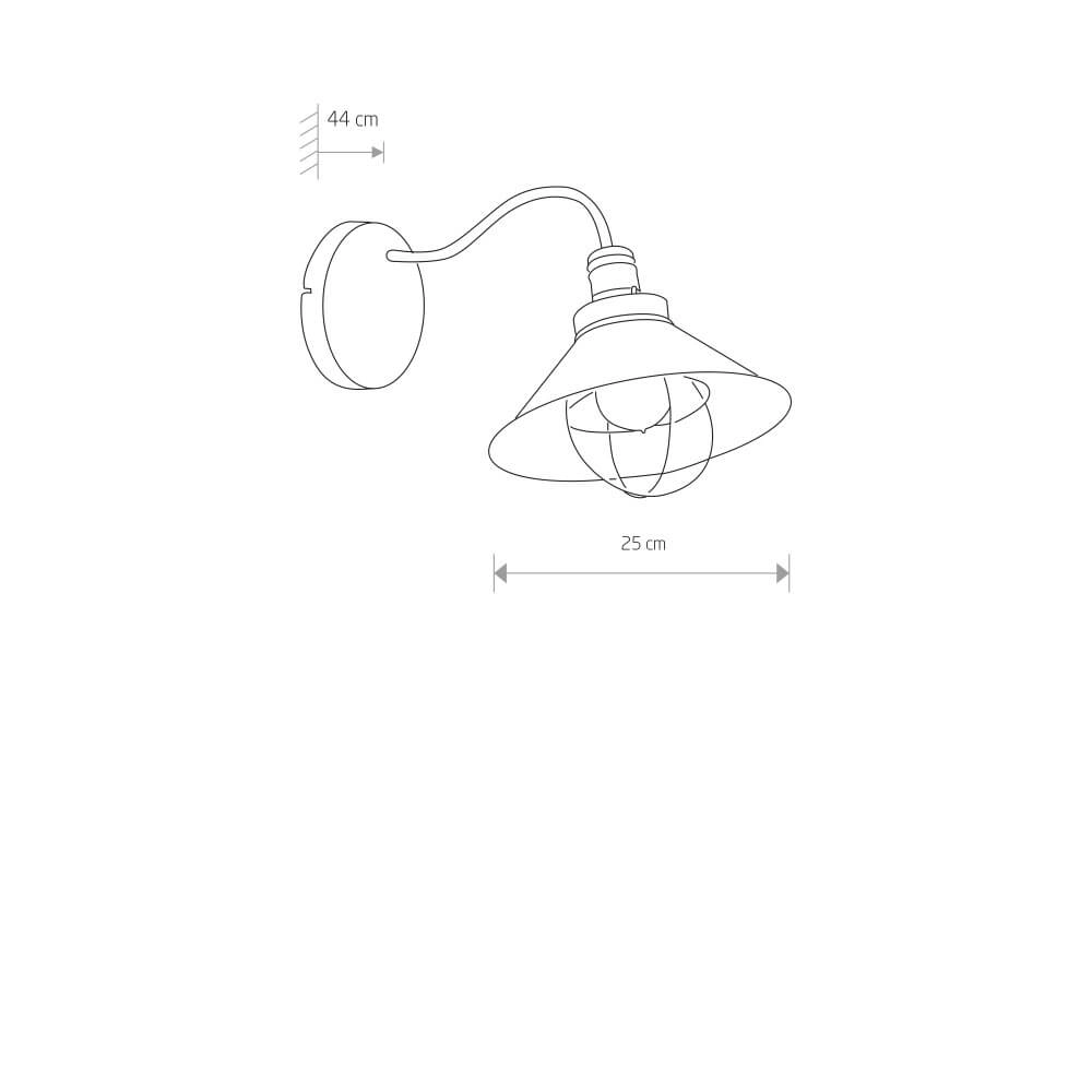 Applique rurale Garret marron avec du cuivre Lyora 5903139644297