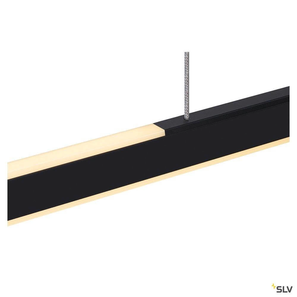 Lampe suspendue noire One Linear 2x15w - 140cm SLV 4024163262651