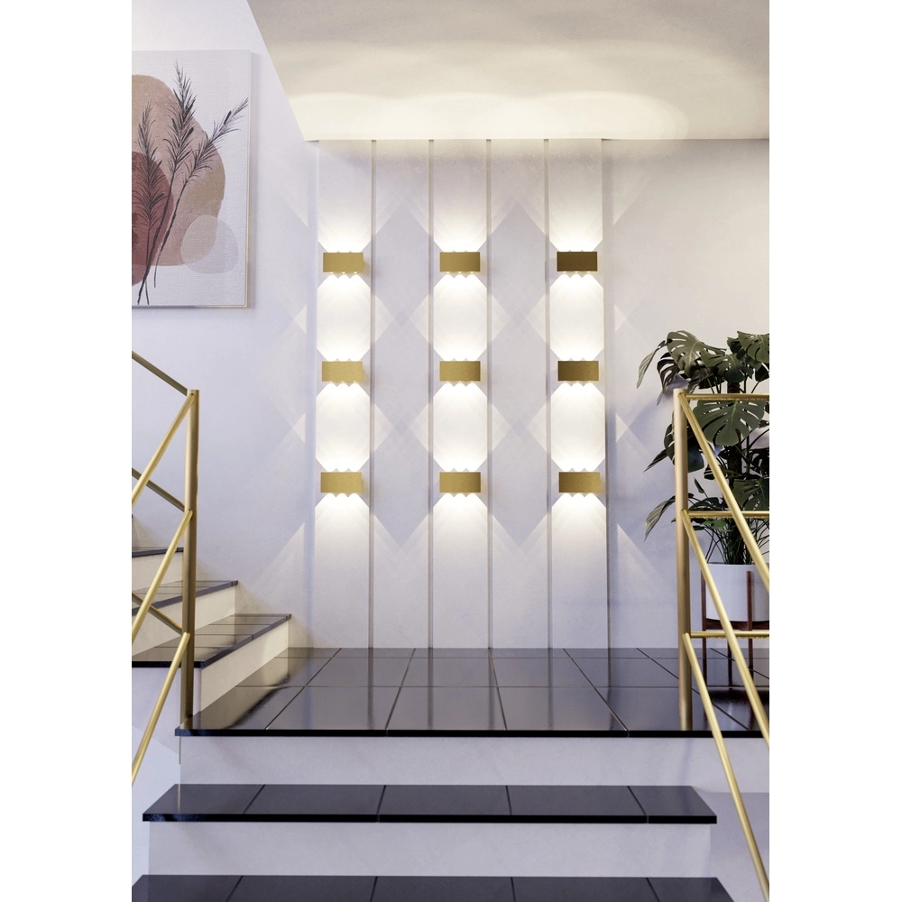 Lampe murale élégante Talamello 20 cm - or - plomb Eglo 9008606316465