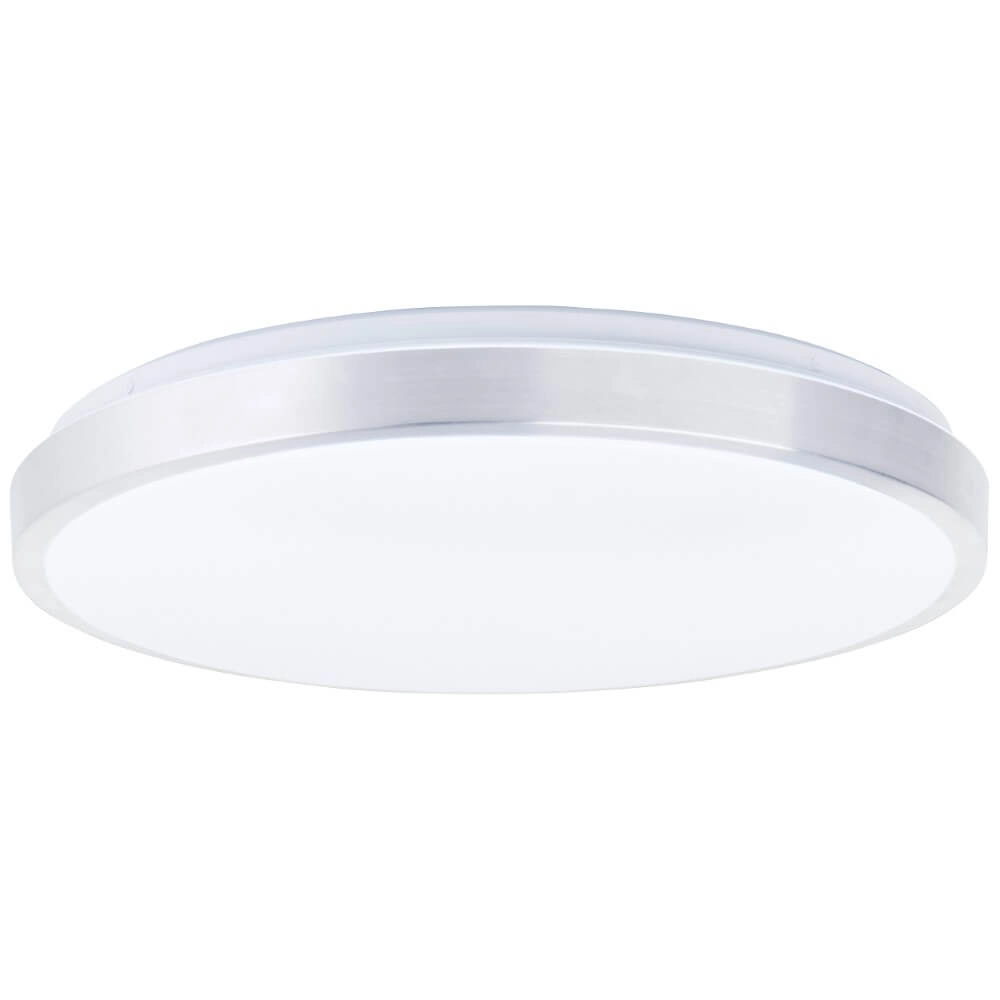 Plafonnier en nickel Livius avec blanc Ø 48,5cm Brilliant 4004353426483