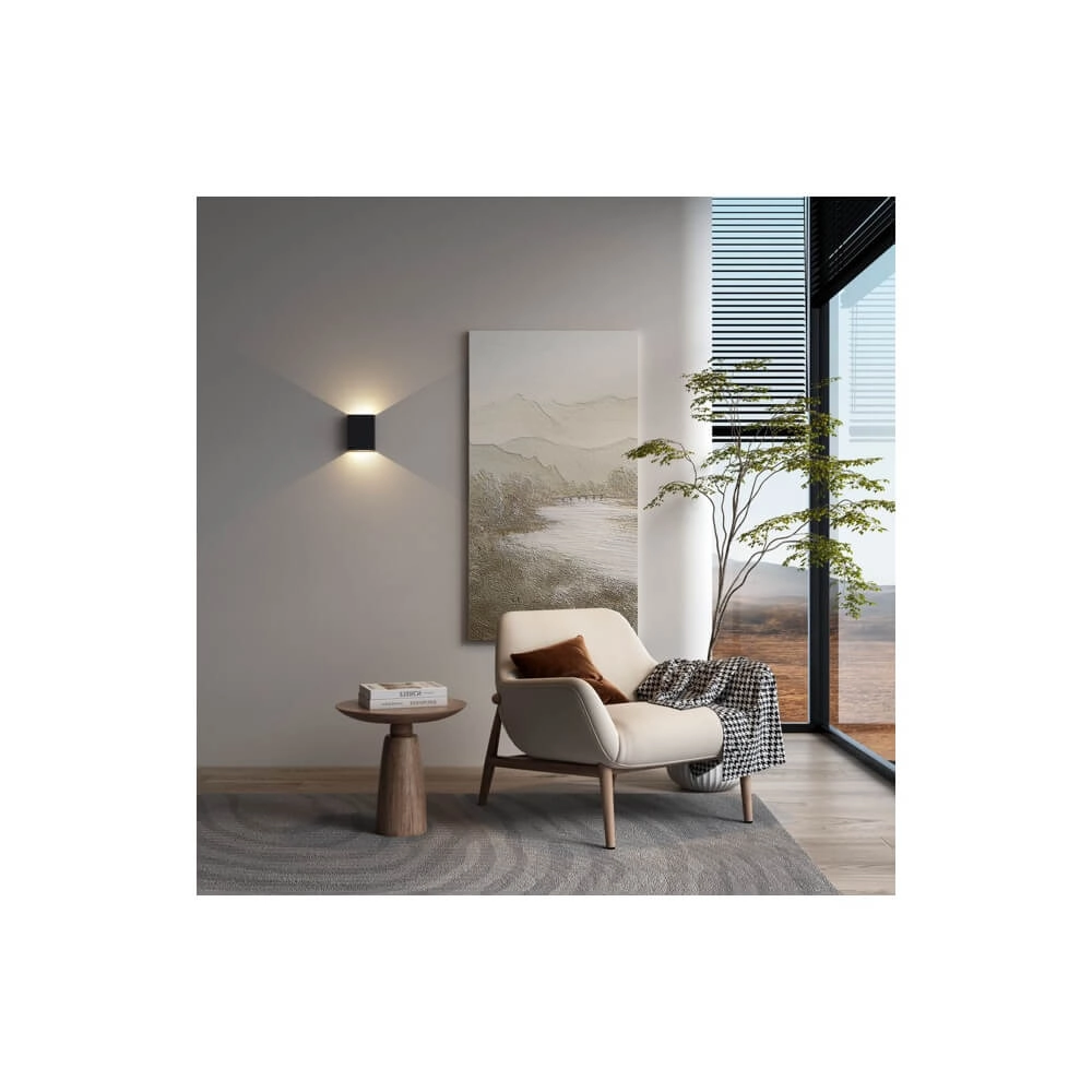 Applique murale élégante Memphis noir Artdelight 8720701102408