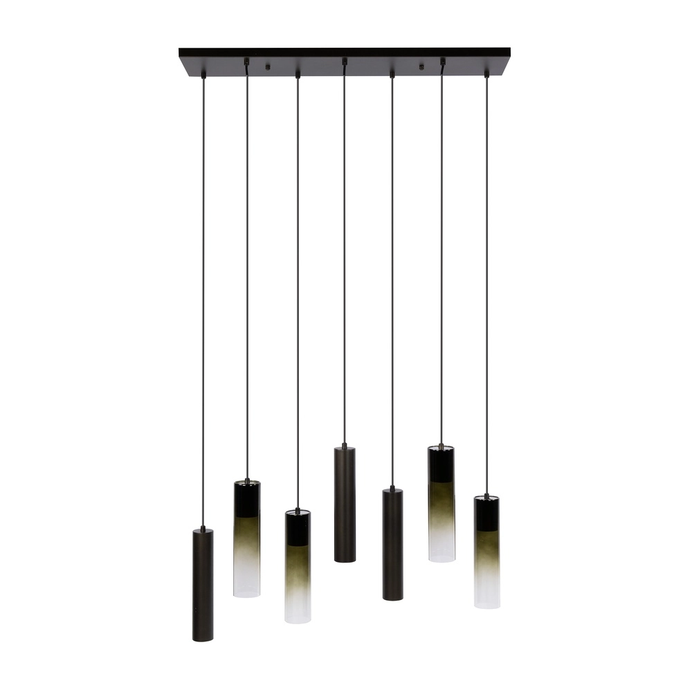 Lampe suspendue élégante Lungo Sienna Brown 7-Lights Lyora 8716803514904