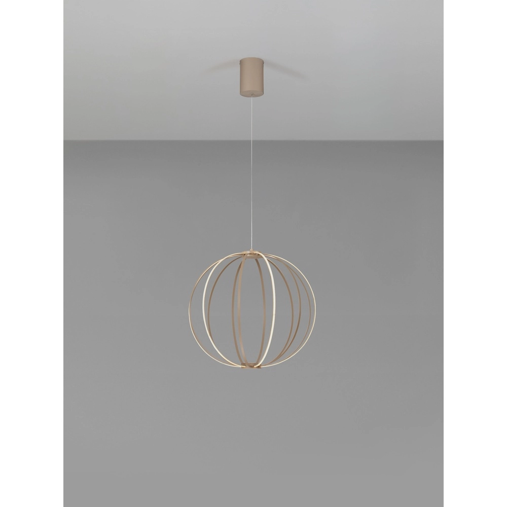 Lampe suspendue Brea beige Ø 50cm Lyora 5212017494375