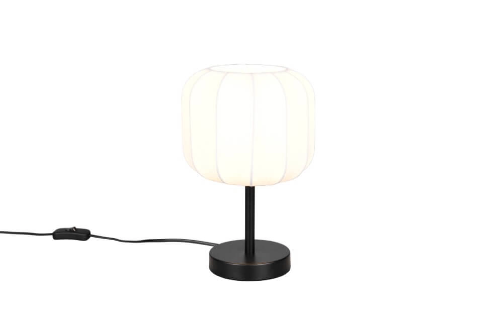 Lampe de table design blanche Madleine Ø 20cm