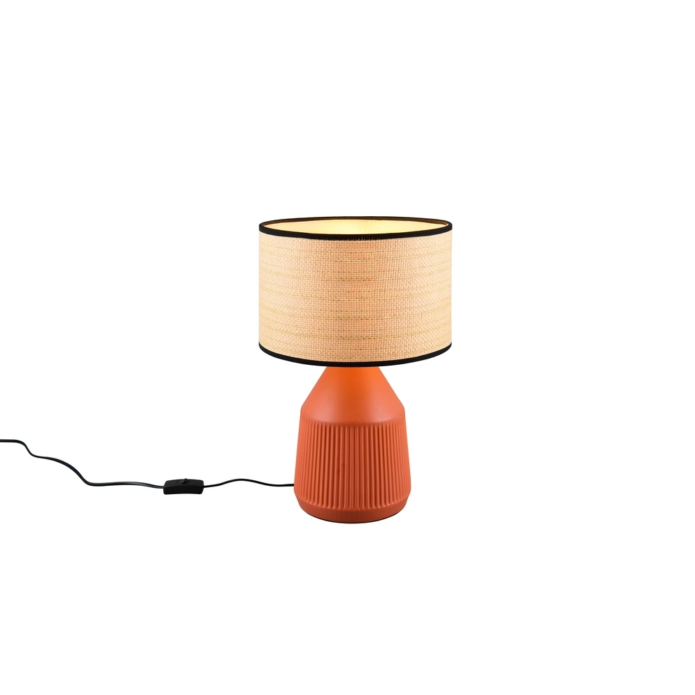 Lampe de table Formentera Ø 28cm terre cuite Trio 4017807678147