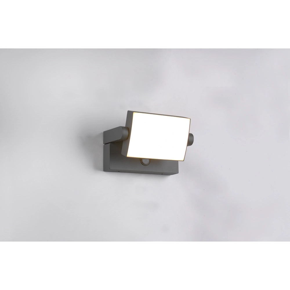 Applique murale directionnelle Kansas anthracite avec capteur Trio 4017807603576