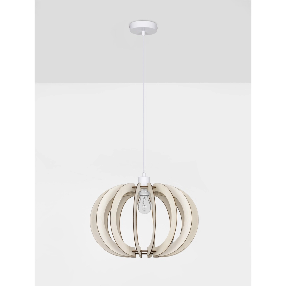 Suspension en bois Ottoline lumière Ø 40cm Lyora 5212017436191