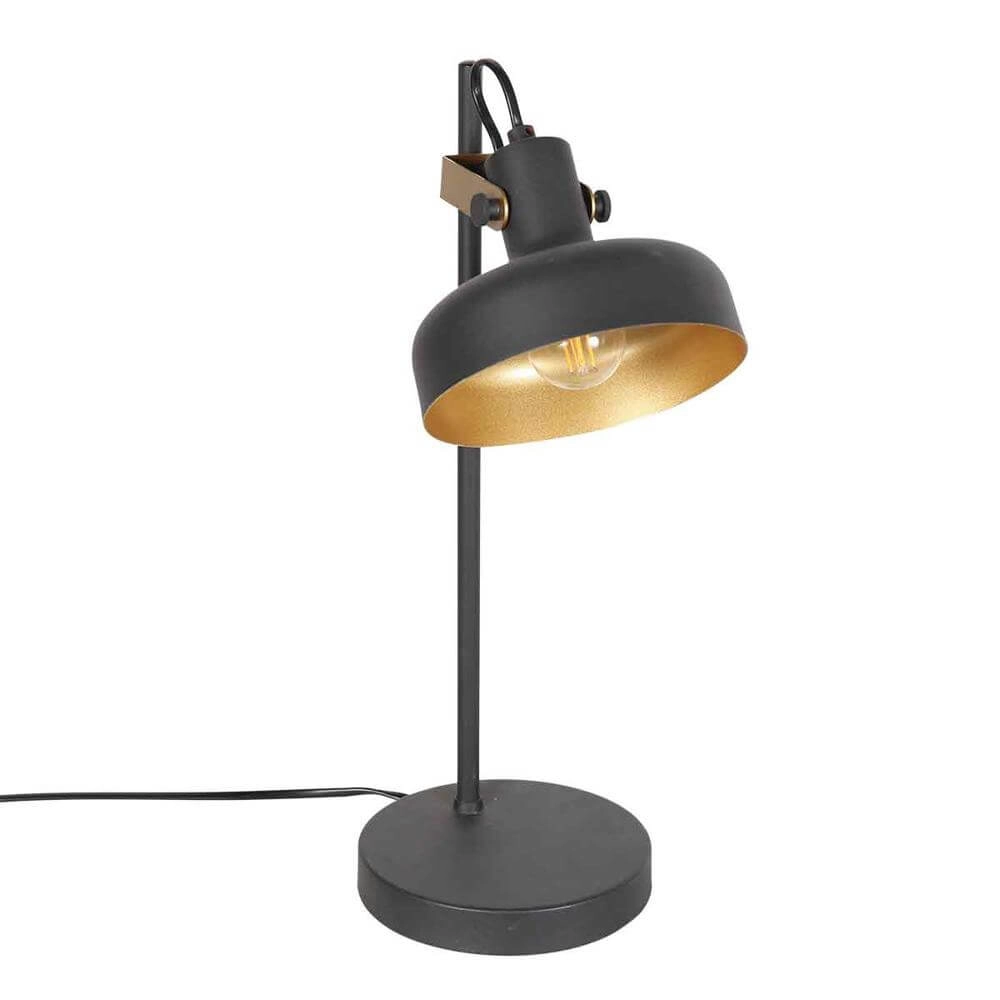Lampe de table Prato noir avec or Steinhauer 8712746176391