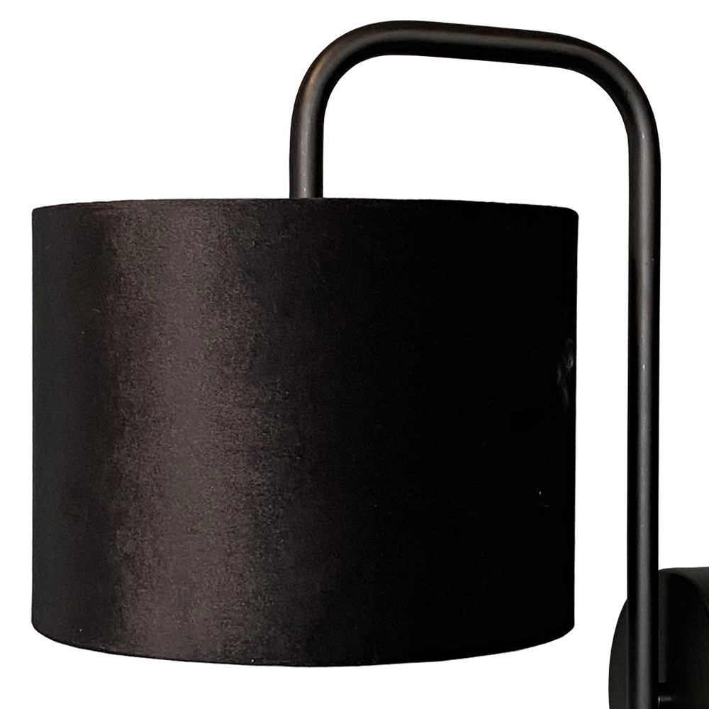 Applique noire Venus avec abat-jour noir Masterlight 8718121251172