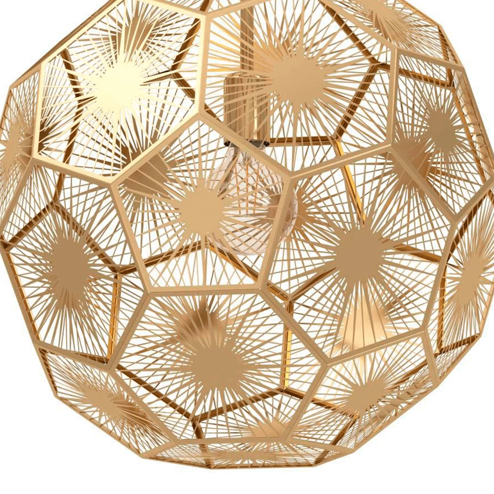 Lampe à suspension design dorée Skoura Ø 50 cm Stars of Light 9002759397562