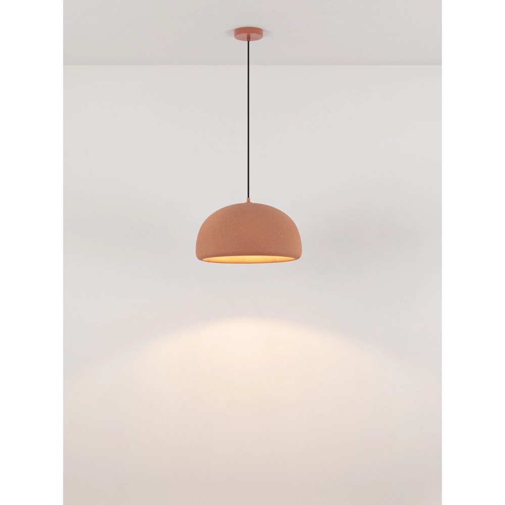 Lampe pendante moderne Davo terre cuite Ø 43cm Lyora 5212017495648