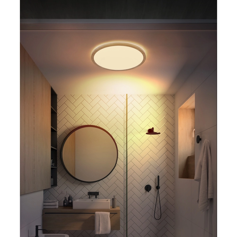 Éclairage de plafond Sapana Ø bois de 29,4 cm Globo 9007371445424