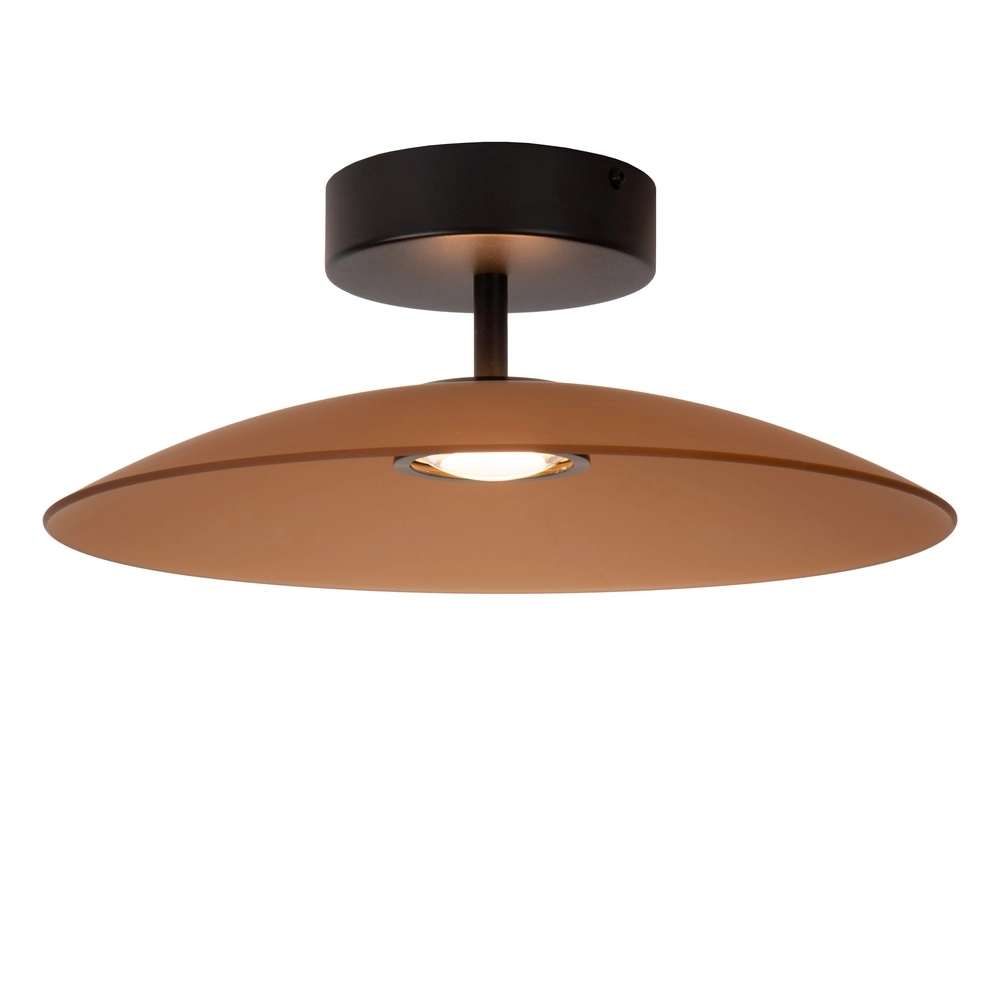 Lampe de plafond élégante Menga Ø verre ambré de 40 cm Premium by Lucide 5411212251220