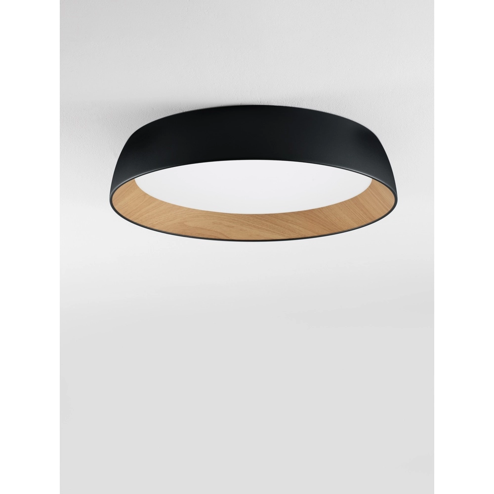 Plafonnier Sigi  Ø 60cm noir Lyora 5212017448668