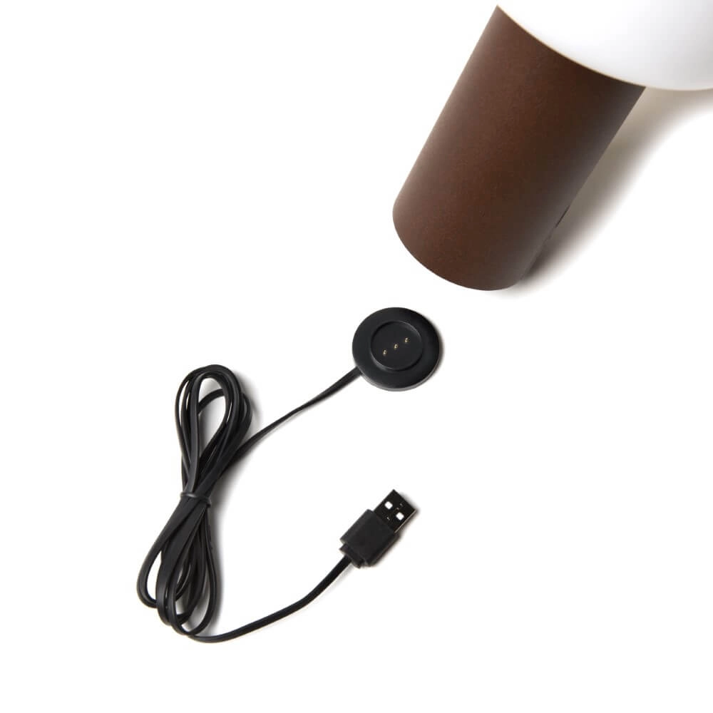 Lampe de table rechargeable Antibes brun rouille KonstSmide 7318308269726