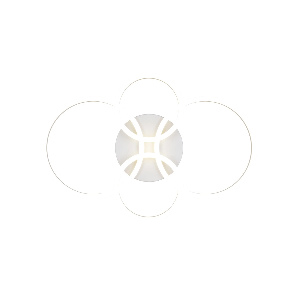 Lampe de plafond moderne Quilo Blanc rond Trio 4017807704259