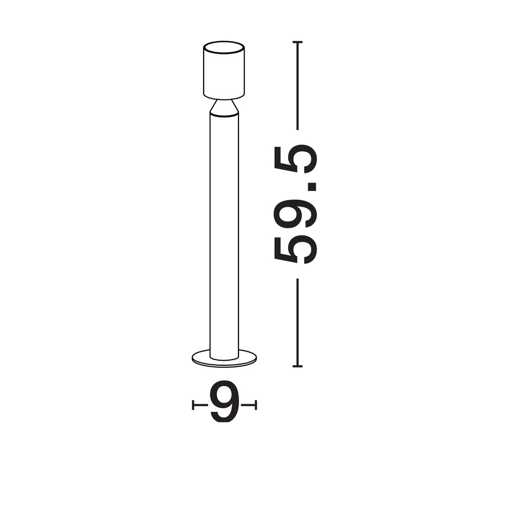 Lampe d’extérieur élégante Brot 59,5 cm Lyora 5212017454515