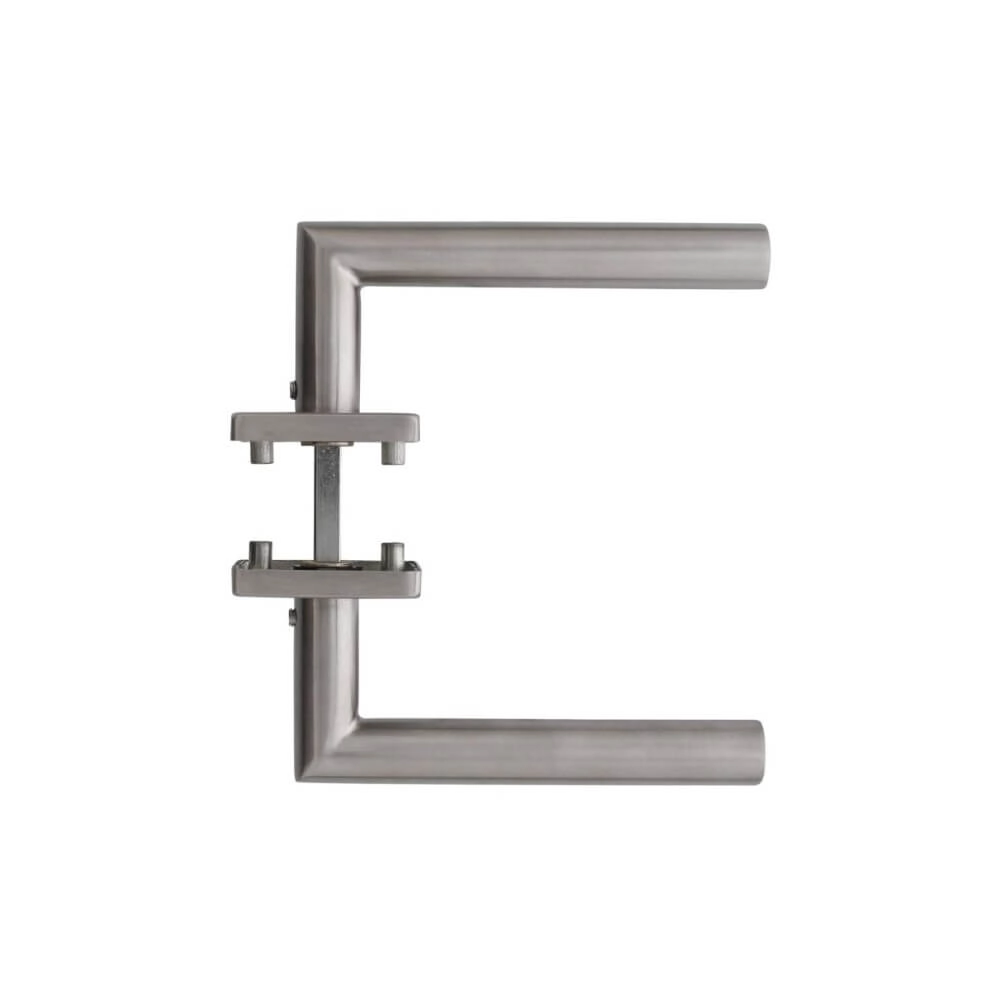 Poignée de porte étanche Hoek 90 Rosace carrée en acier inoxydable Intersteel 8714186127728