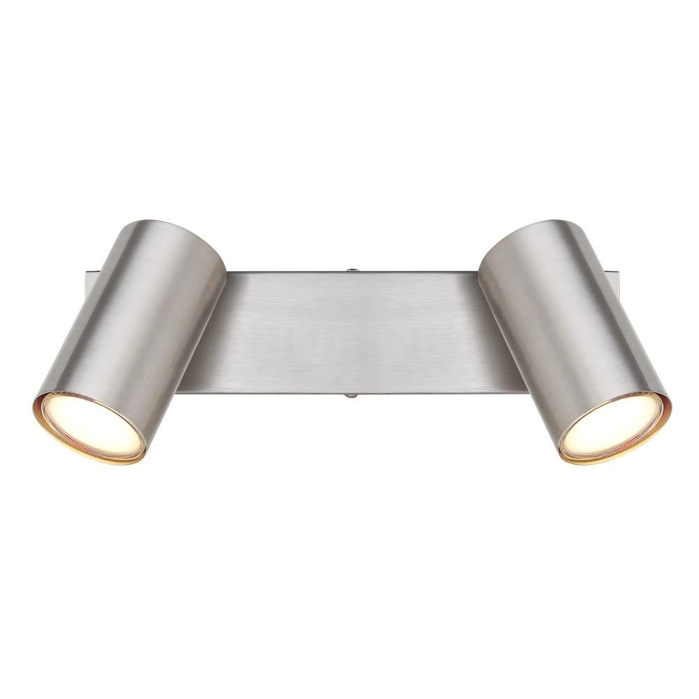 Lampe de plafond à deux lampes Robby nickel Globo 9007371439515
