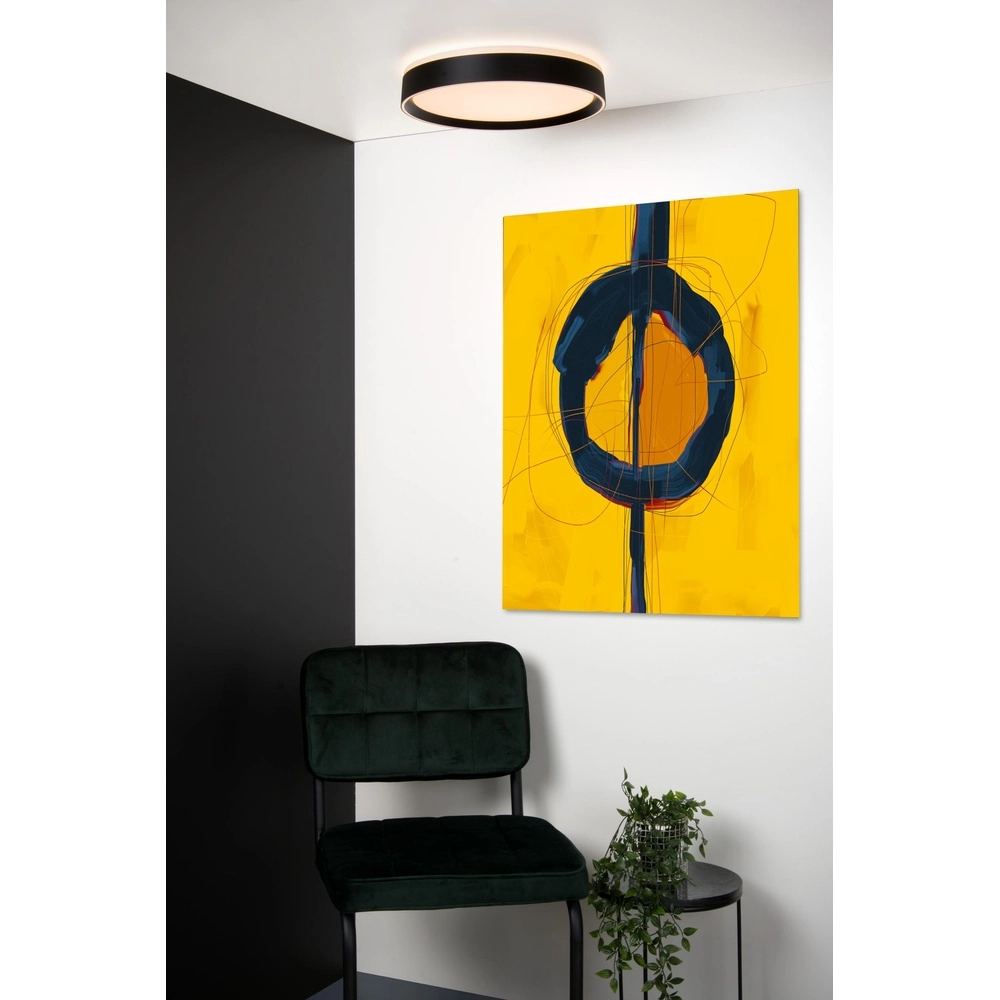Éclairage de plafond Nuria Ø 30cm noir